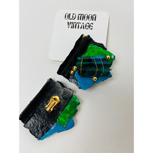 1980s Vintage Clip On Earrings