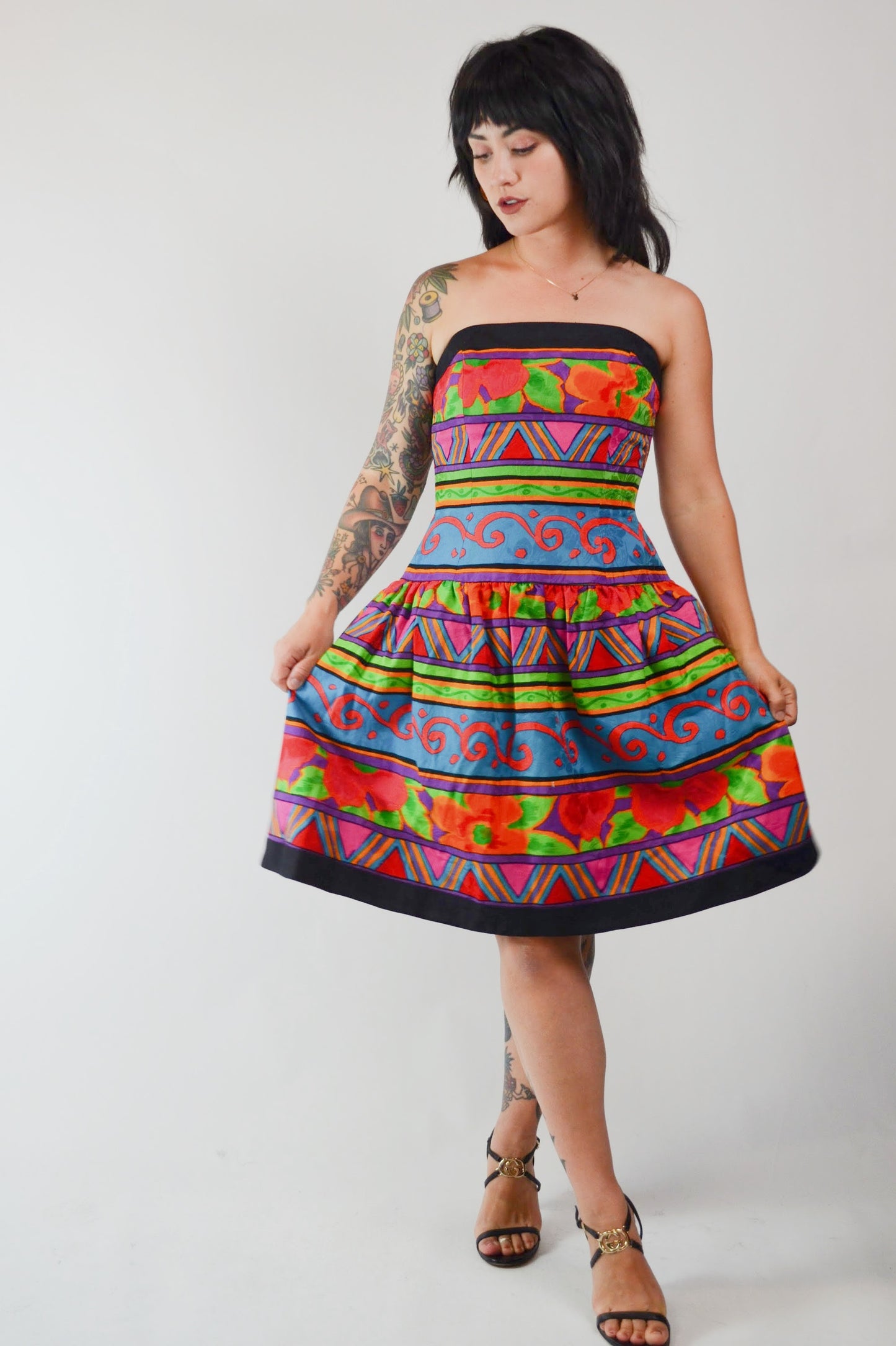 Vintage 90's A.J. Bari Deadstock Party Dress Selected by Old Moon Vintage