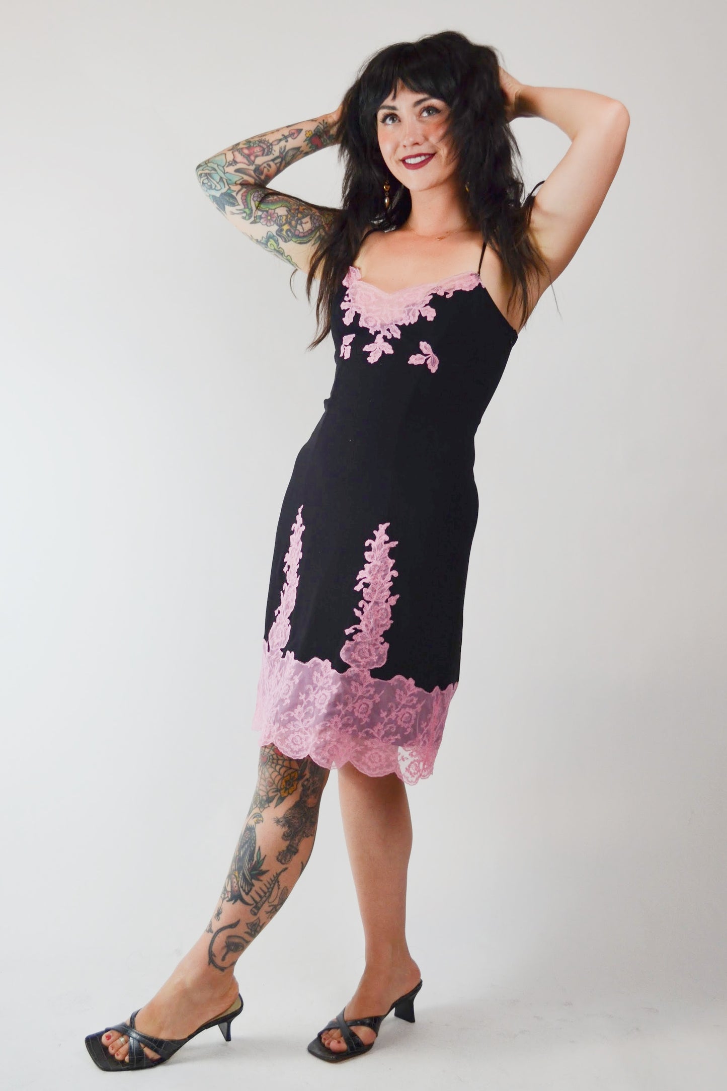 Vintage BETSEY JOHNSON Silk Slip Dress Selected by Old Moon Vintage