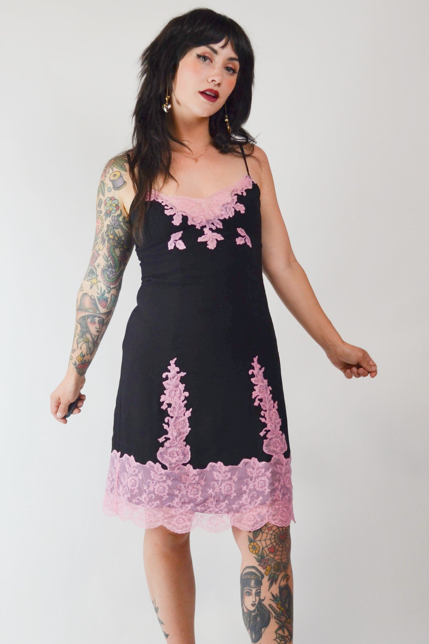 Vintage BETSEY JOHNSON Silk Slip Dress Selected by Old Moon Vintage