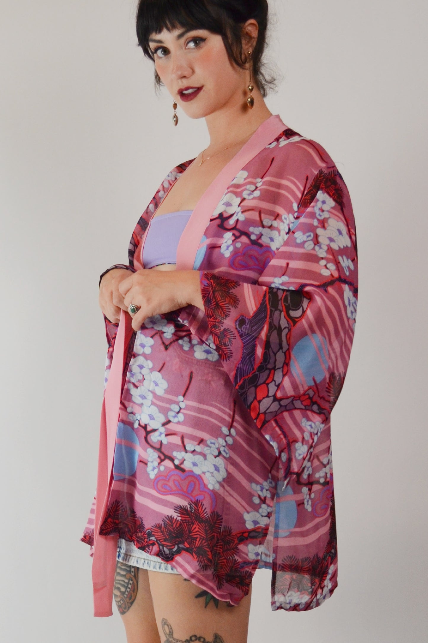 Vintage BOB MACKIE Silk Cover Up Selected by Old Moon Vintage