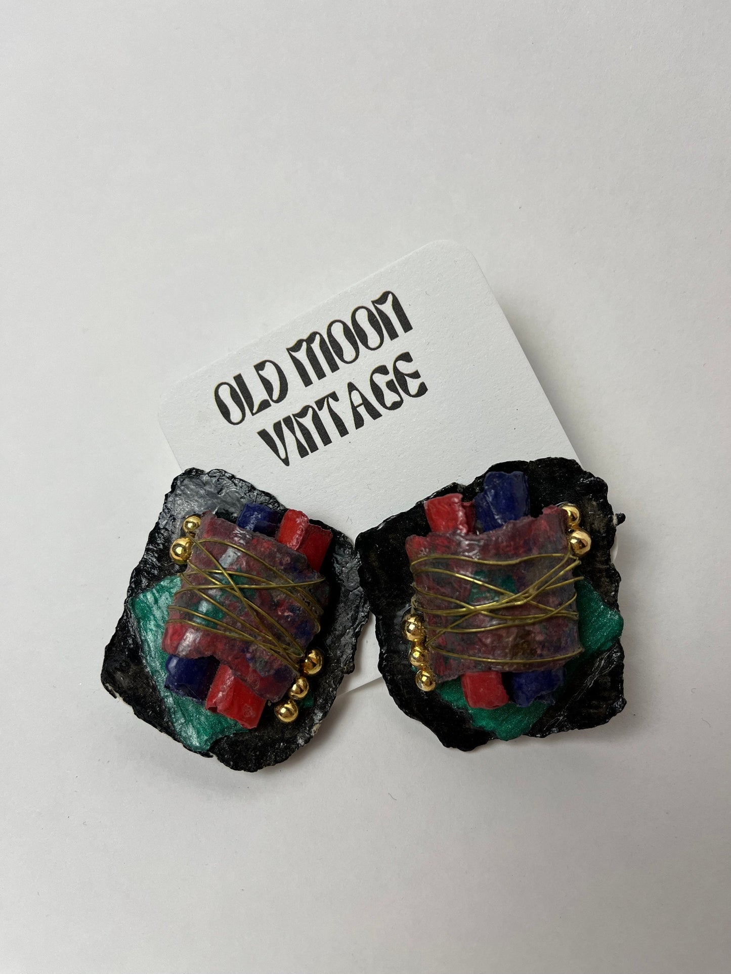 1980s Vintage Clip On Earrings