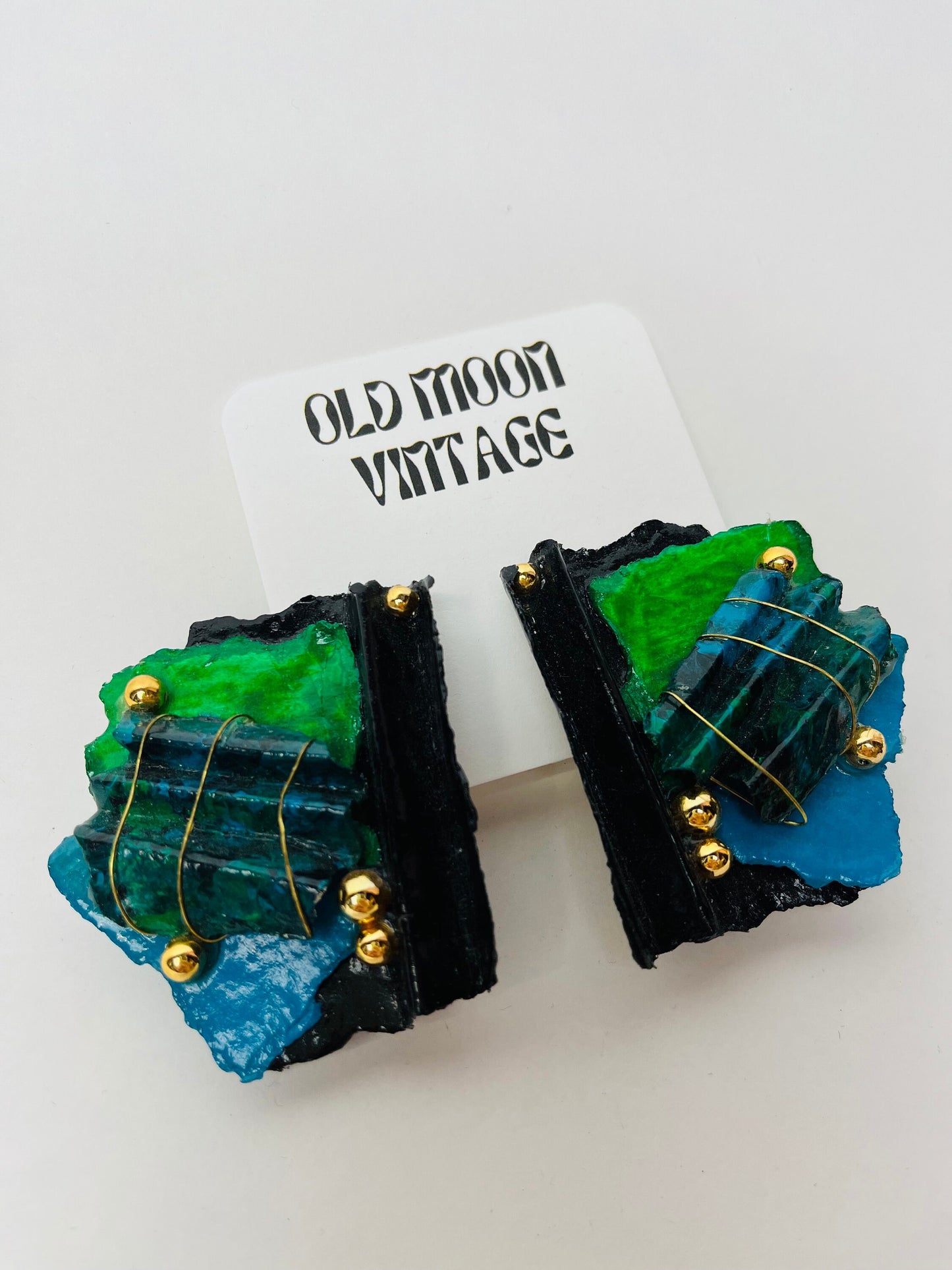 1980s Vintage Clip On Earrings