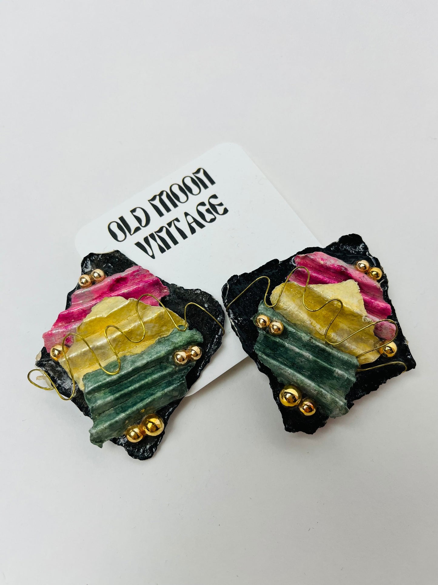 1980s Vintage Clip On Earrings