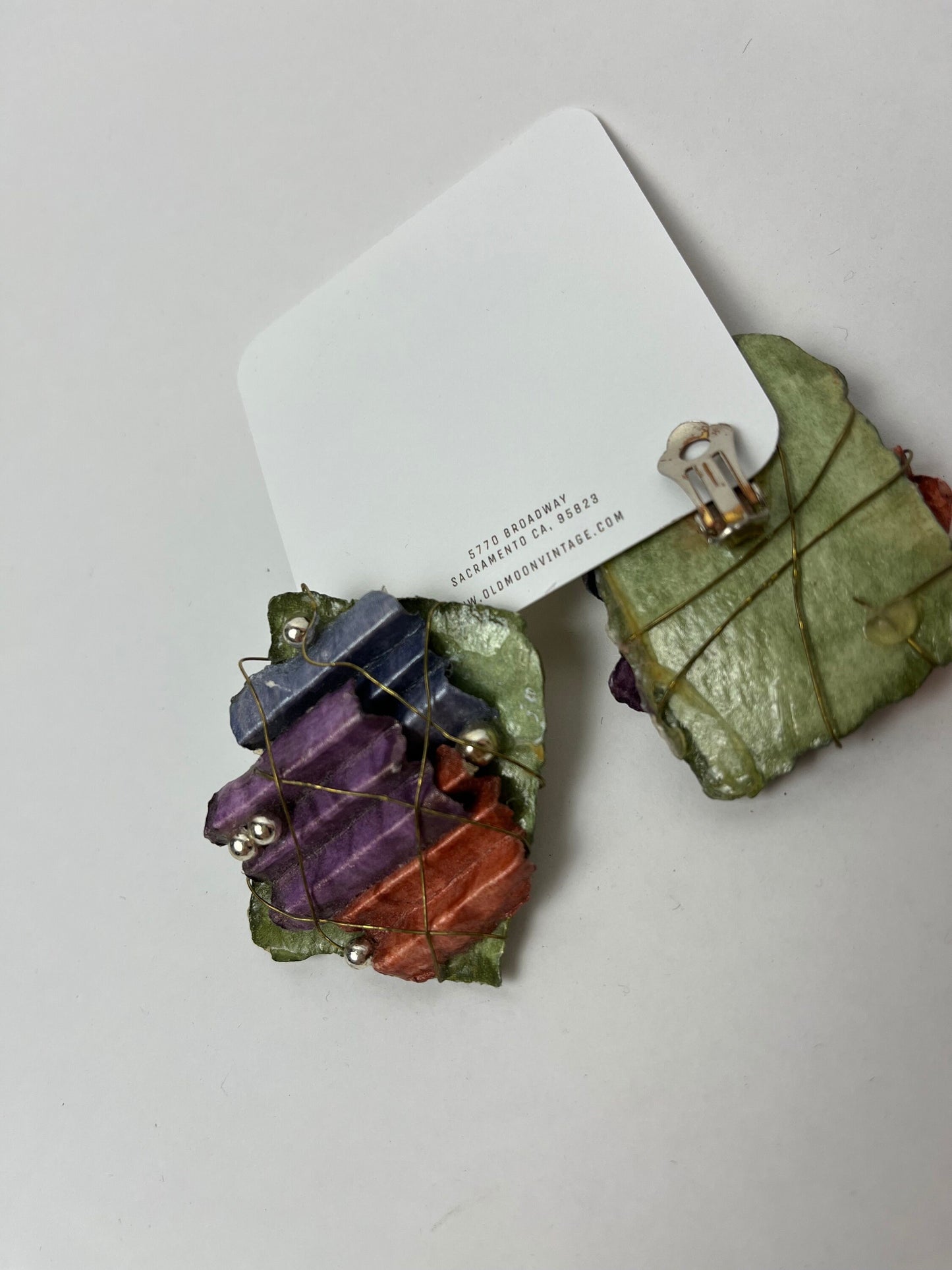 1980s Vintage Clip On Earrings