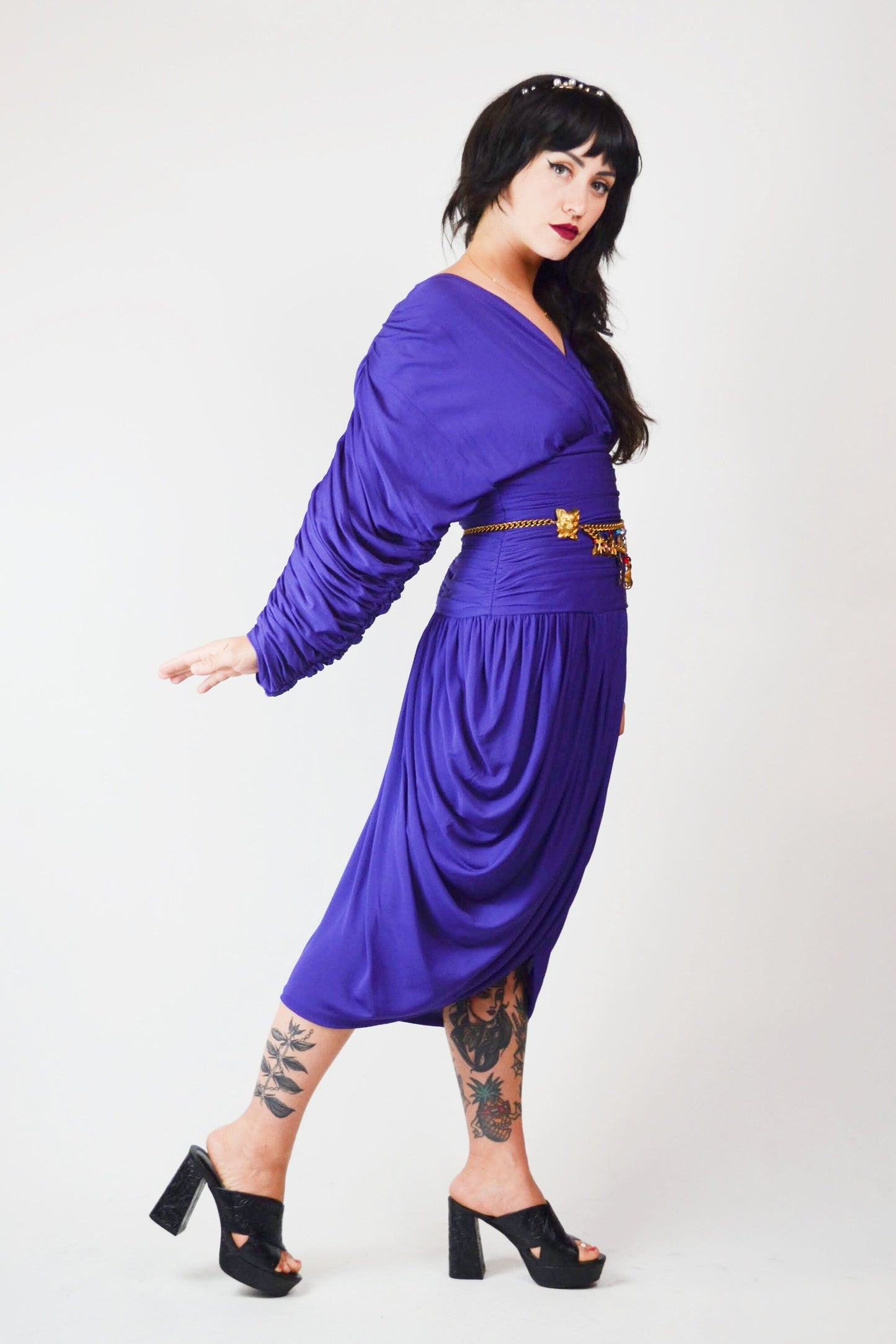 1980s Rare VICKY TIEL Designer Dress