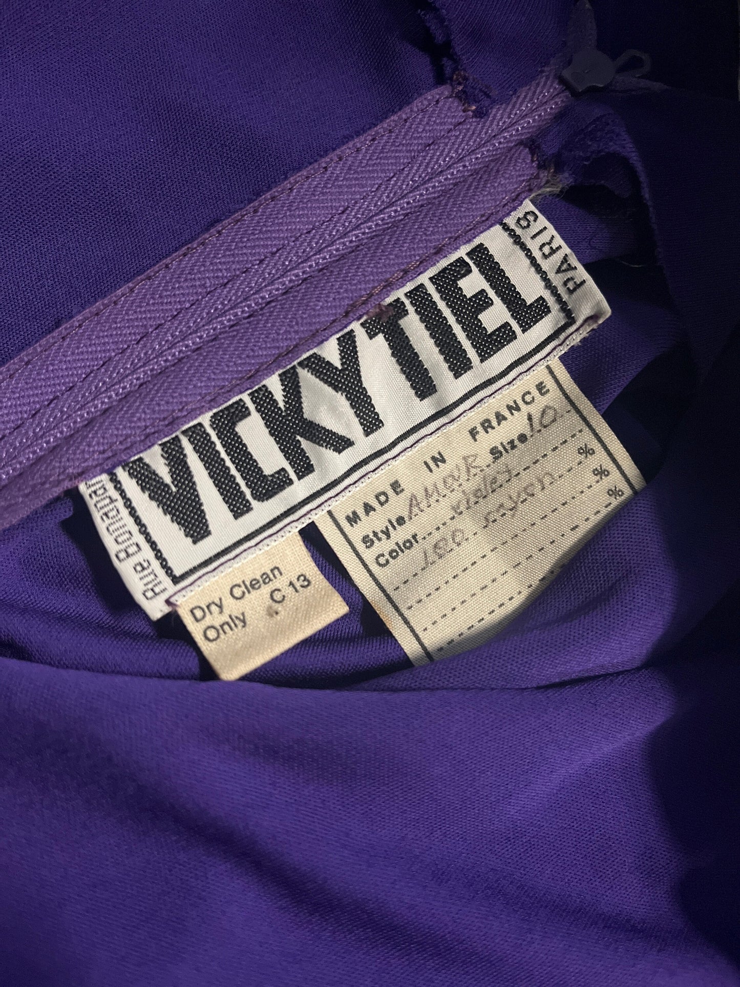 1980s Rare VICKY TIEL Designer Dress