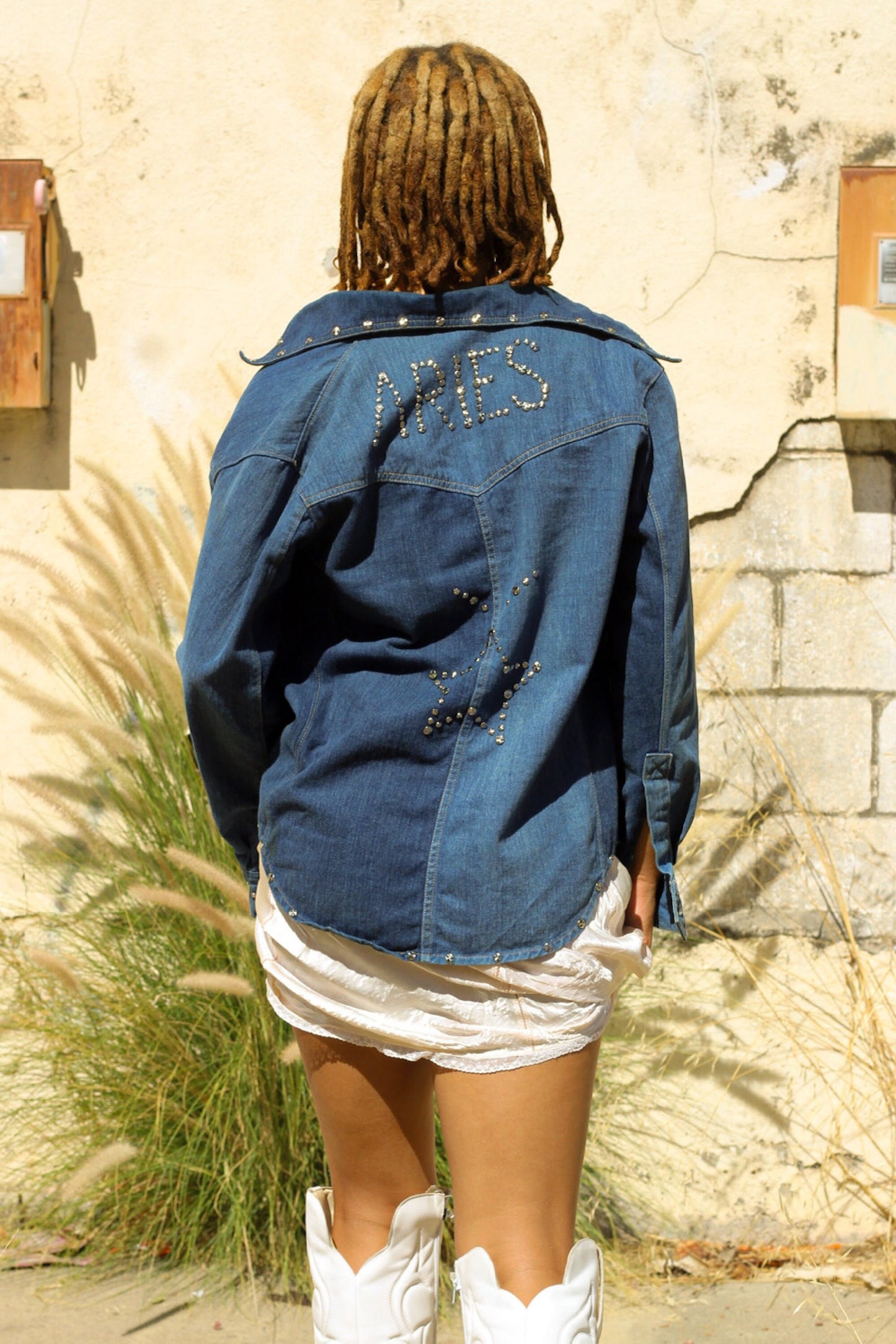 RARE 1970s ARIES Studded Zodiac Button Down OOAK Vintage aries zodiac