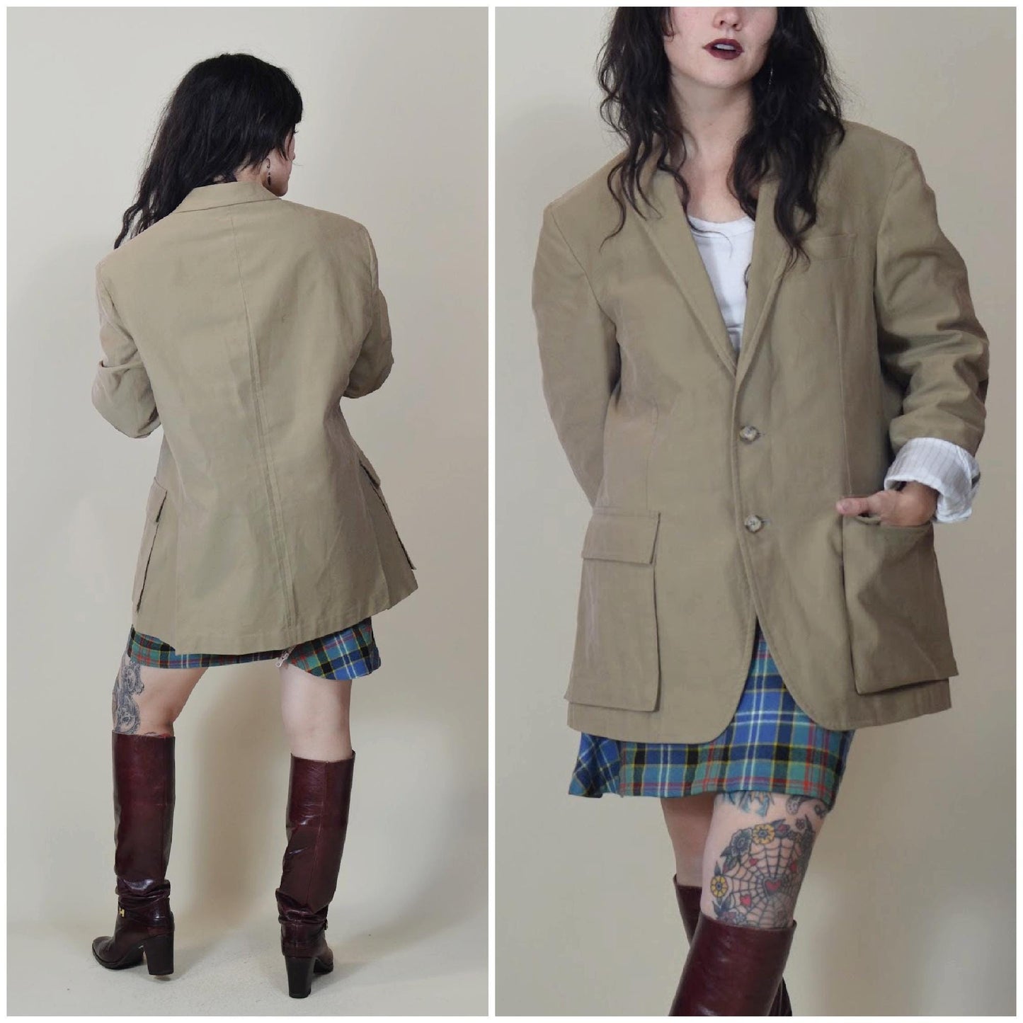 M - L vtg RALPH LAUREN Polo Chaps Sportscoat Cotton Kahki Jacket