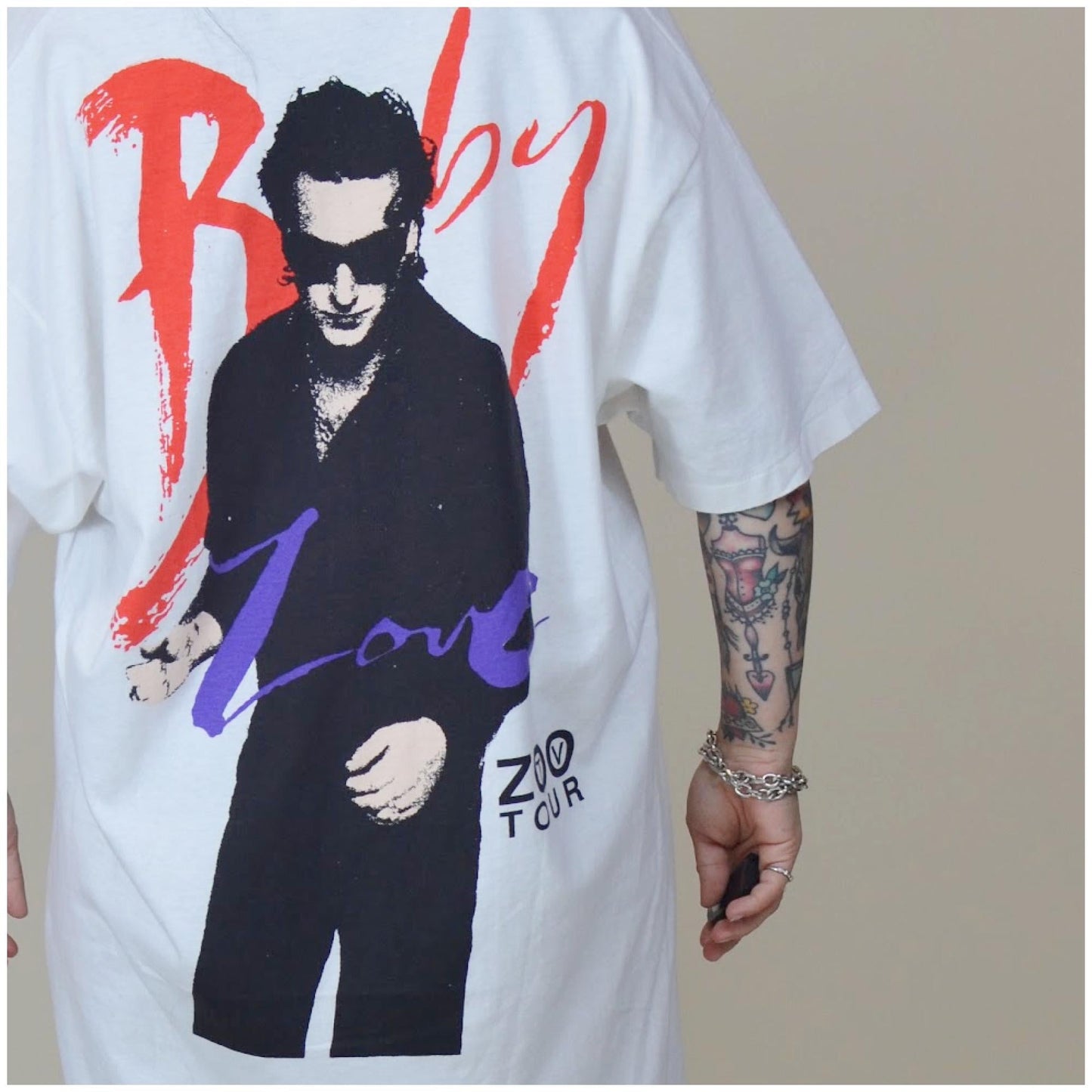 xl 1991 U2 Vintage Oversized Tee Every Artist is a Cannibal 90s Band