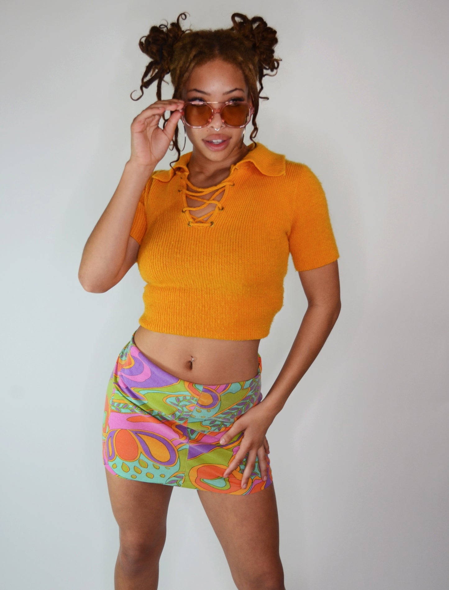 Vintage Betsey Johnson 1970s Mini Skirt Selected By Old Moon Vintage