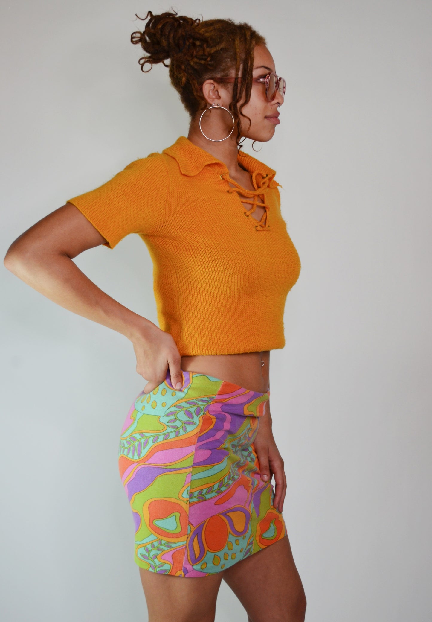 Vintage Betsey Johnson 1970s Mini Skirt Selected By Old Moon Vintage