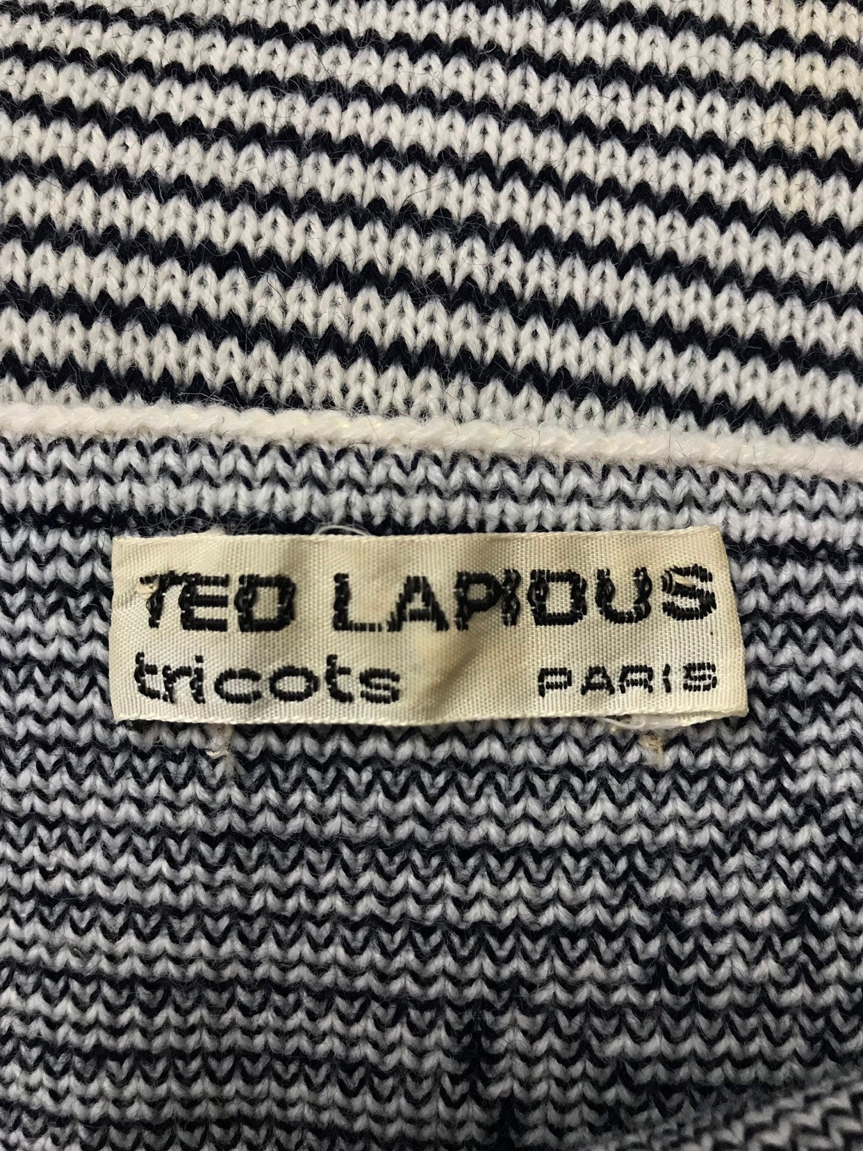 SMALL - MEDiUM 70s TED LAPIDUS Knit Dress Vintage Anchor Print Summer Dress 1970s Nautical Stripe Mini Dress