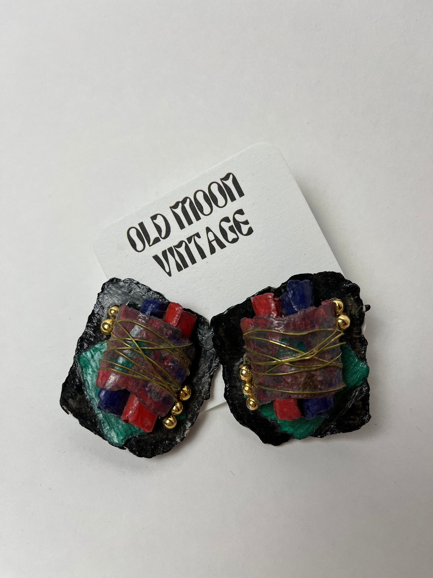 1980s Vintage Clip On Earrings