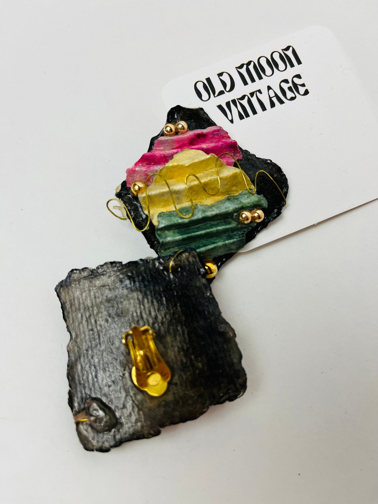 1980s Vintage Clip On Earrings