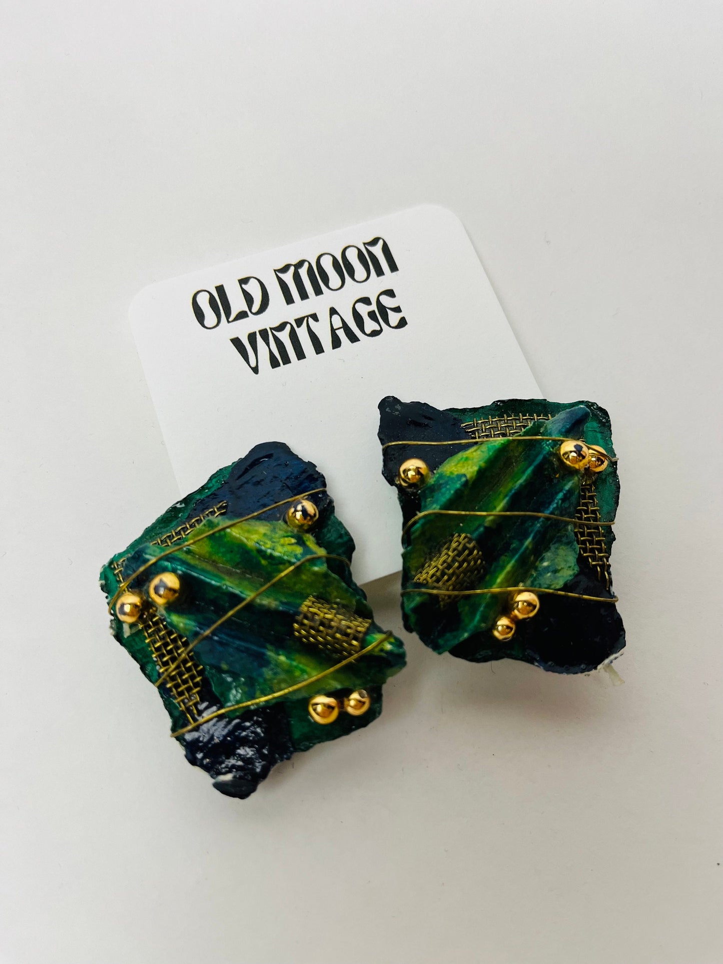 1980s Vintage Clip On Earrings