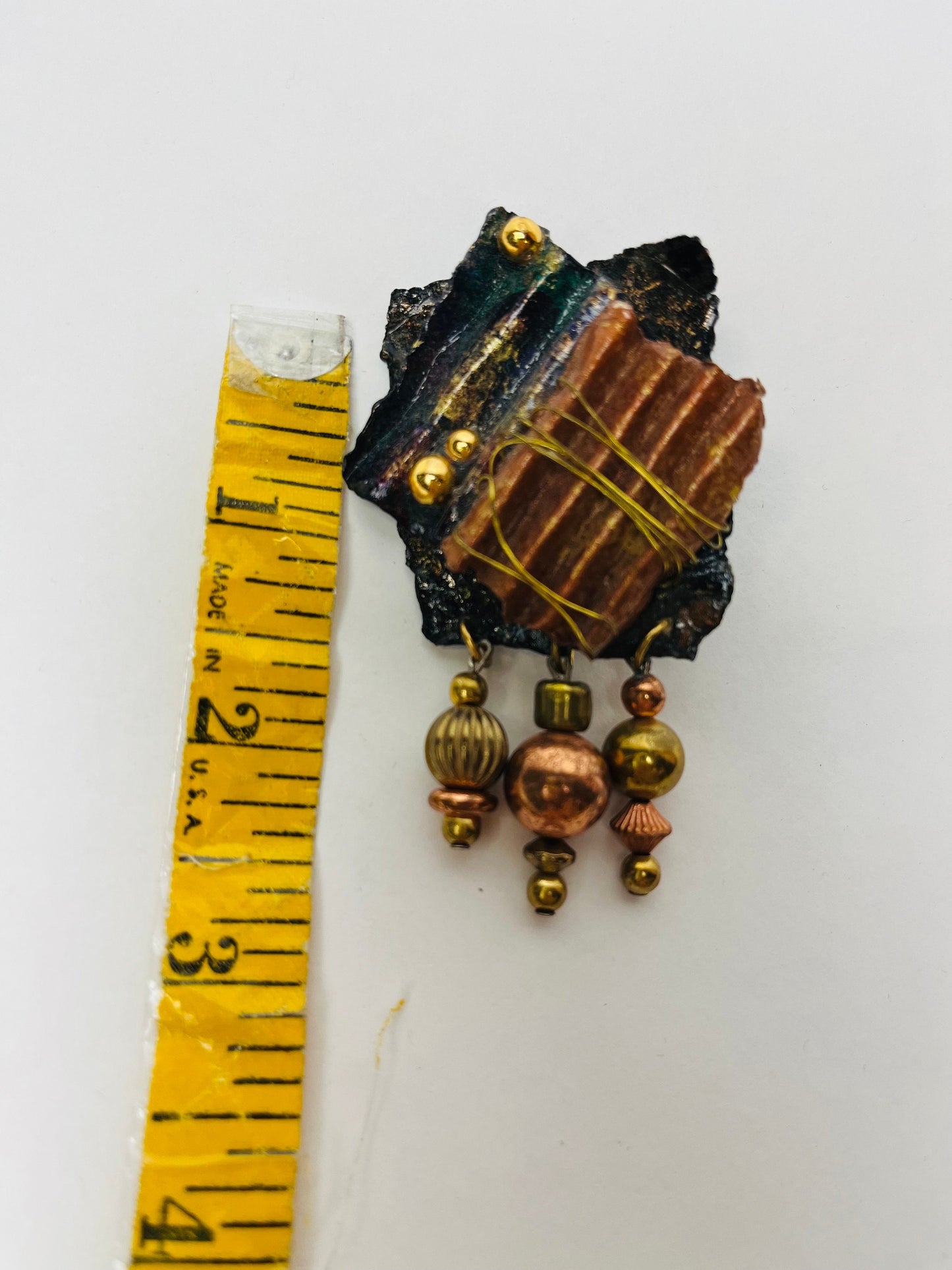 1980s Vintage Clip On Earrings Dangle Earring
