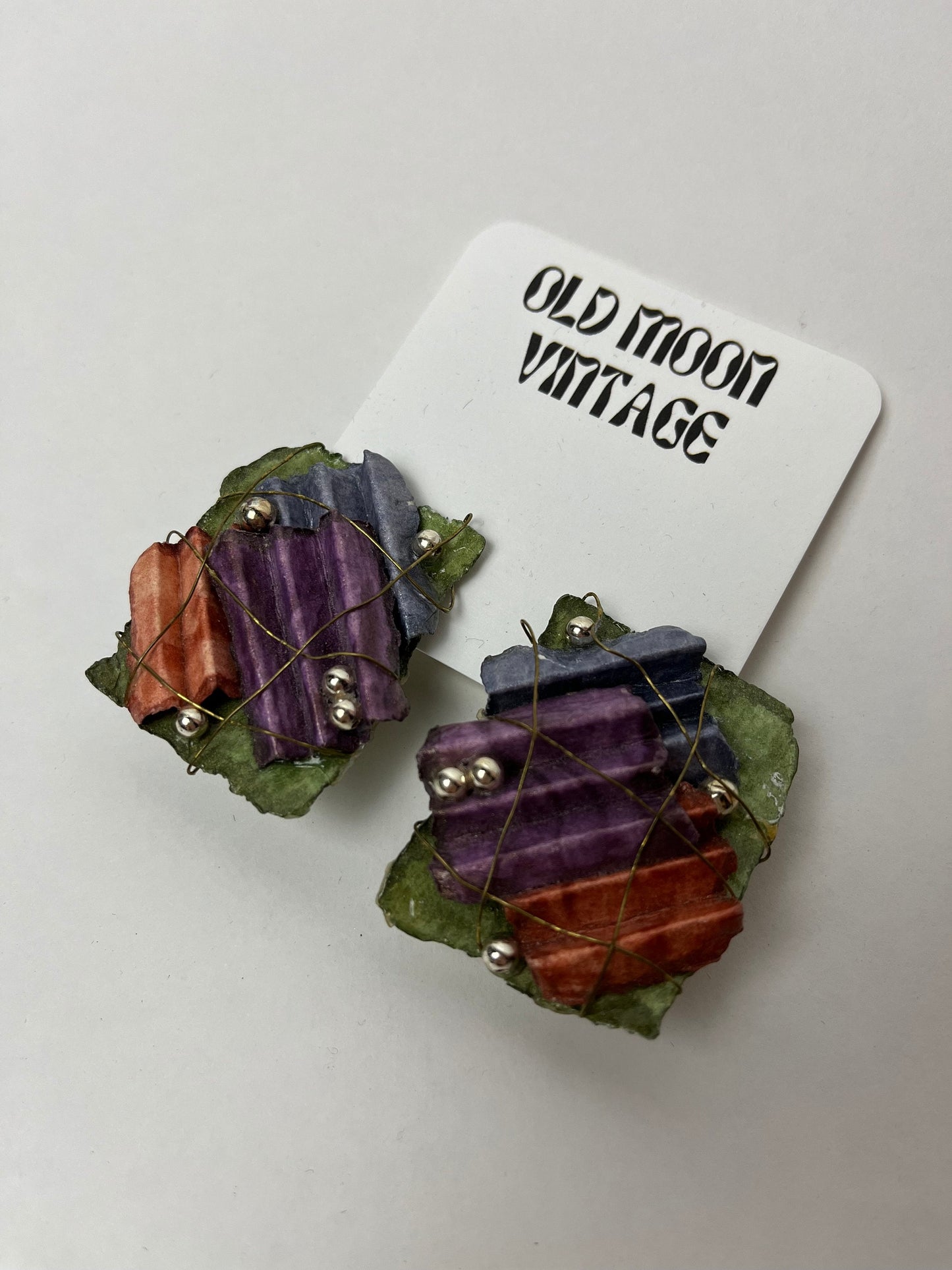 1980s Vintage Clip On Earrings