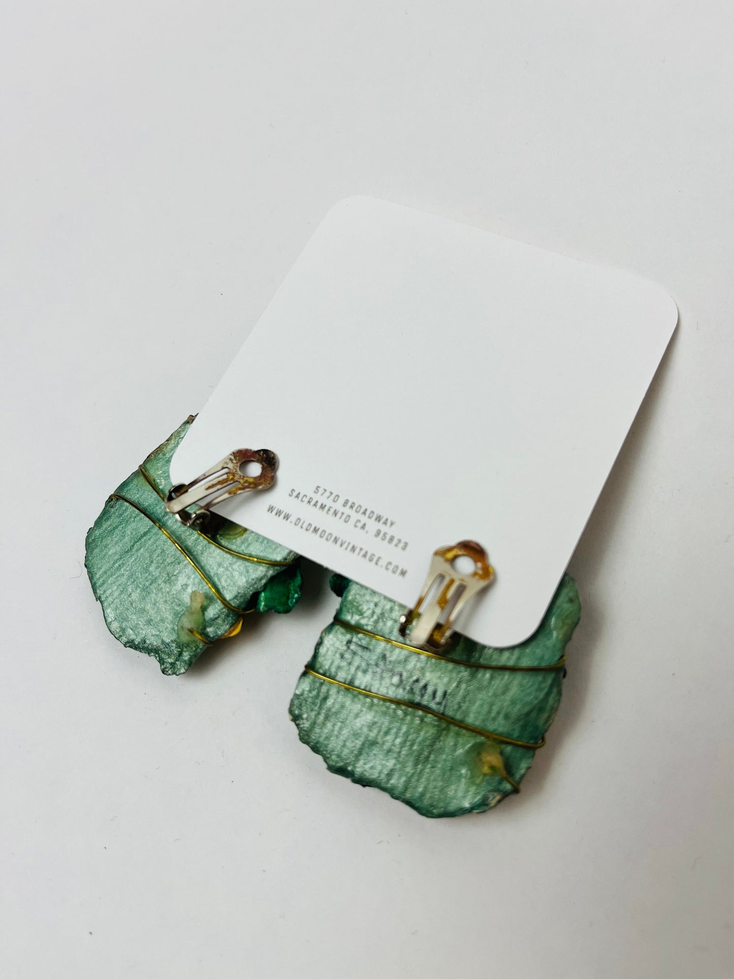 1980s Vintage Clip On Earrings