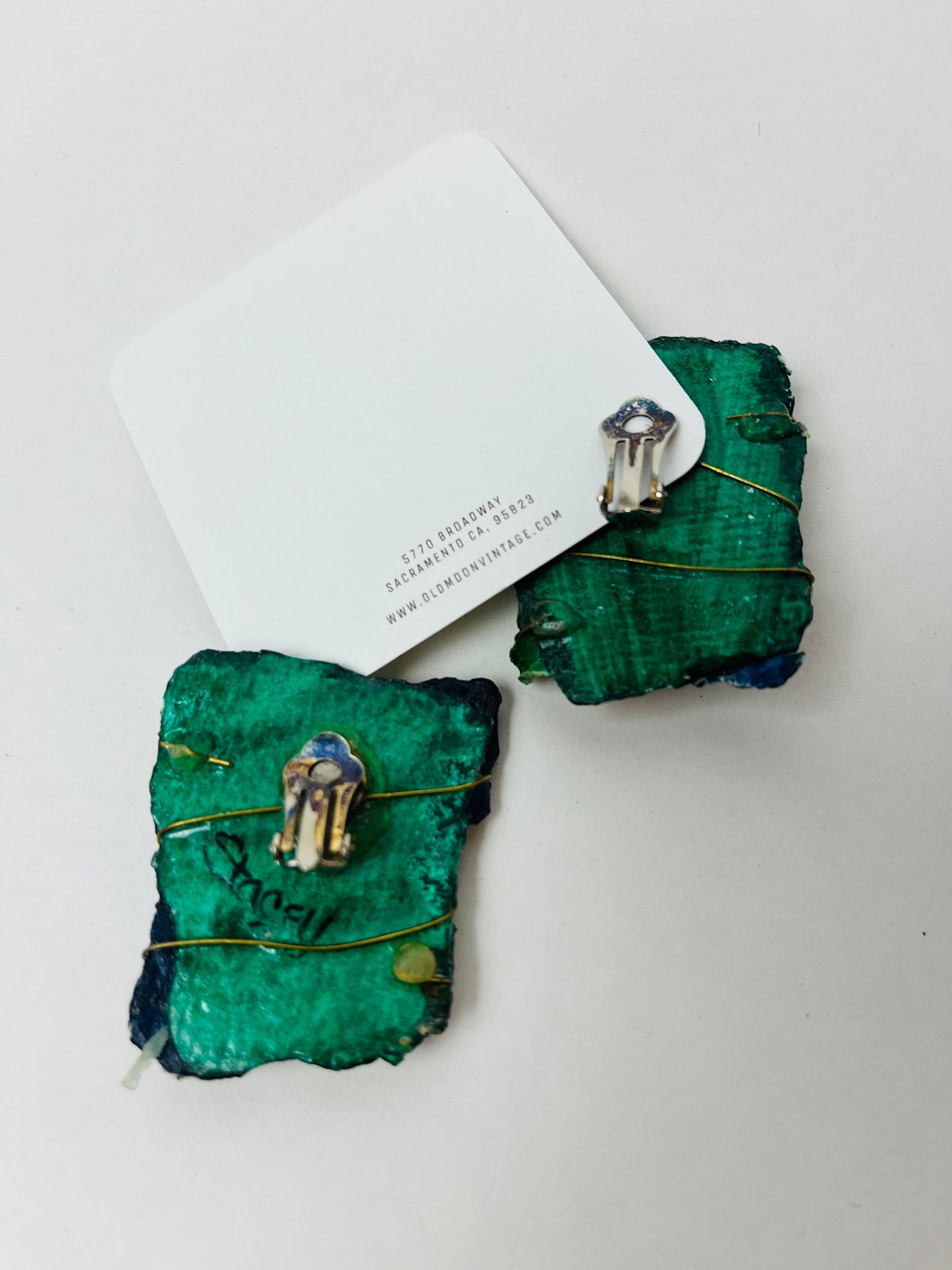 1980s Vintage Clip On Earrings