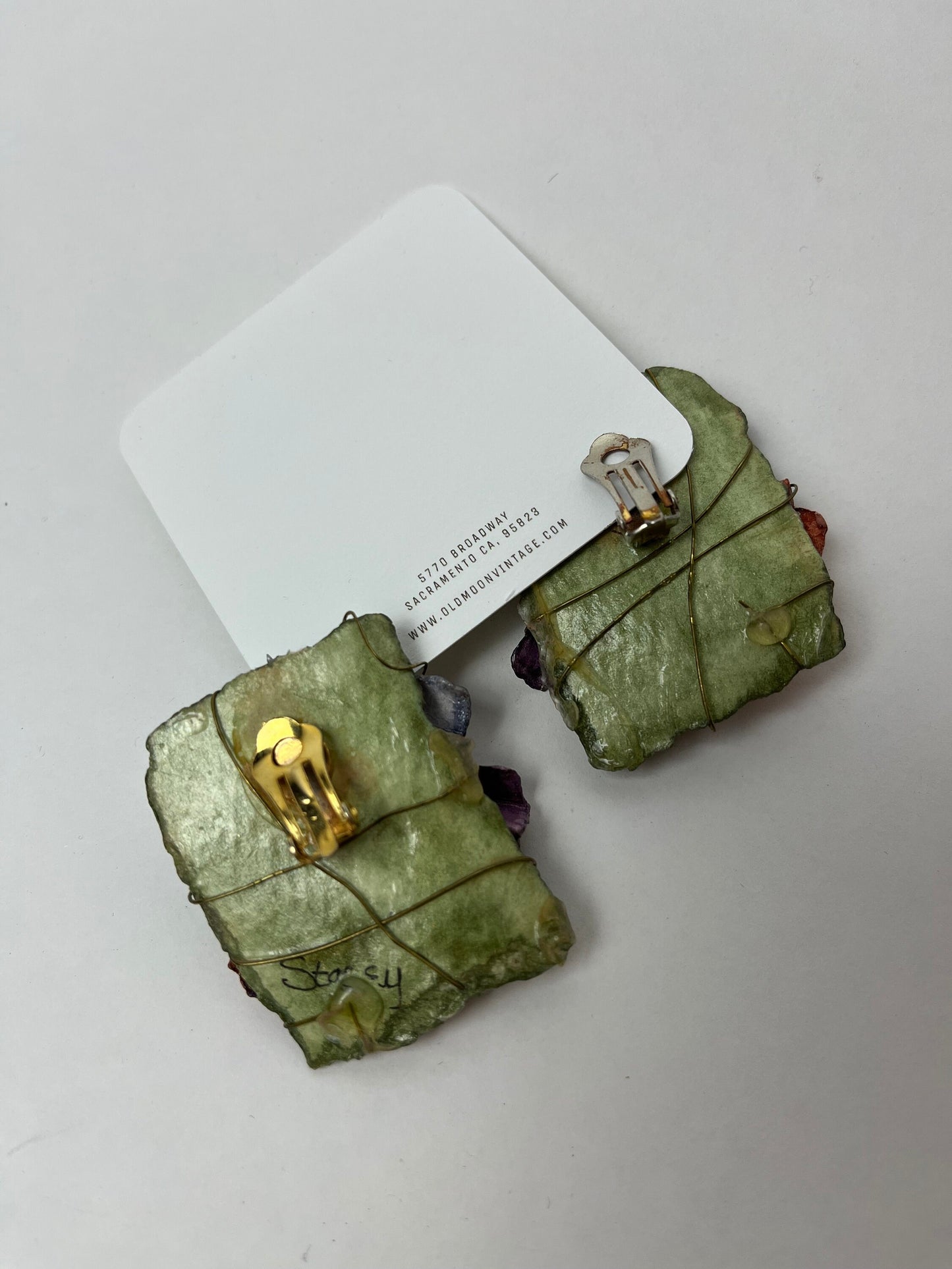 1980s Vintage Clip On Earrings