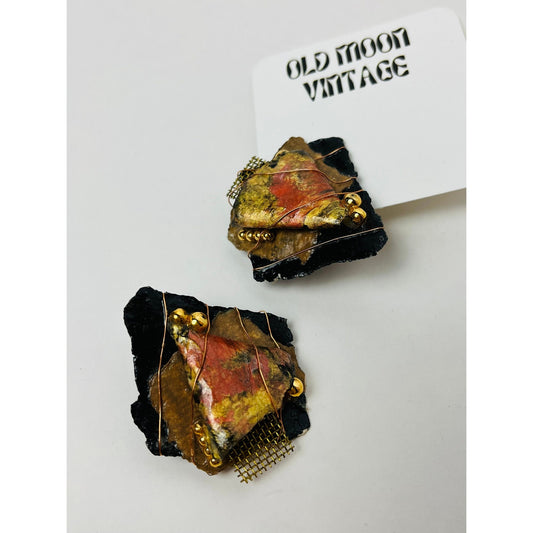 1980s Vintage Clip On Earrings