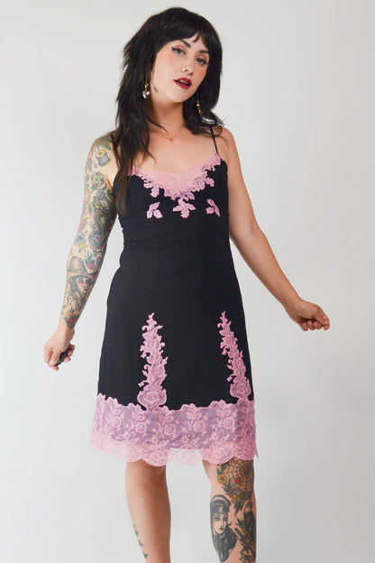 Vintage BETSEY JOHNSON Silk Slip Dress Selected by Old Moon Vintage