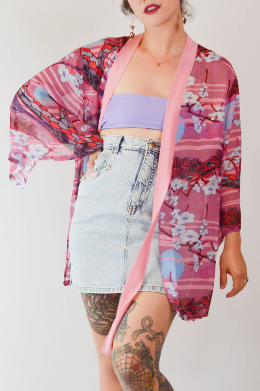 Vintage BOB MACKIE Silk Cover Up Selected by Old Moon Vintage