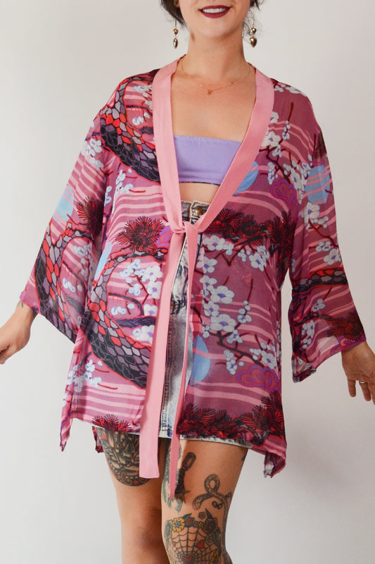 Vintage BOB MACKIE Silk Cover Up Selected by Old Moon Vintage