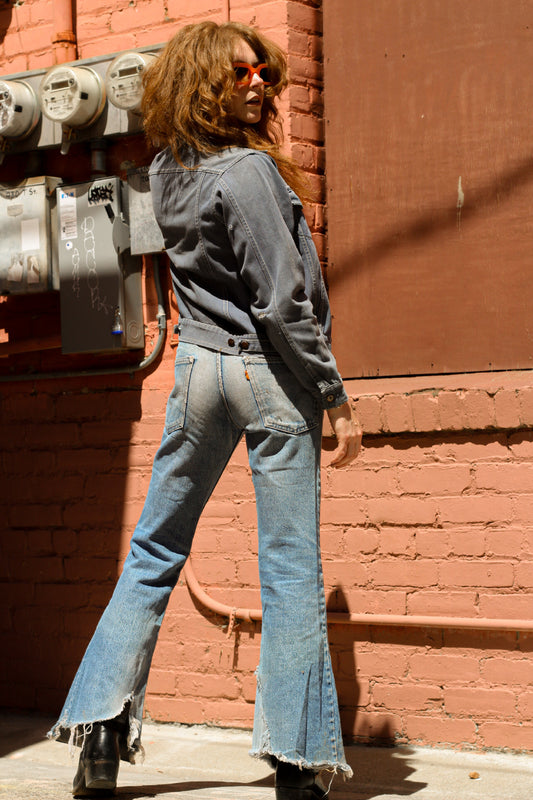 1960's LEVI's Bell Bottom Well-Loved Vintage Jeans Selected by Old Moon Vintage