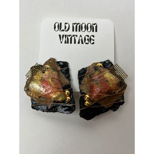 1980s Vintage Clip On Earrings