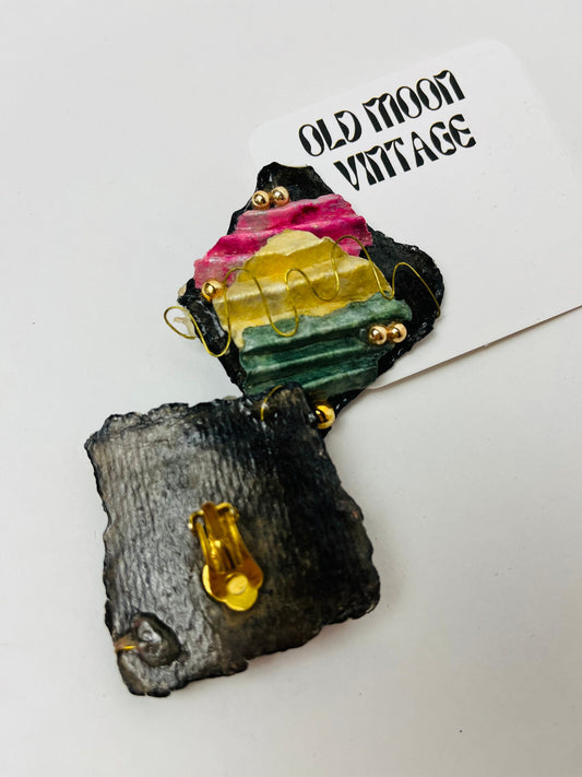 1980s Vintage Clip On Earrings