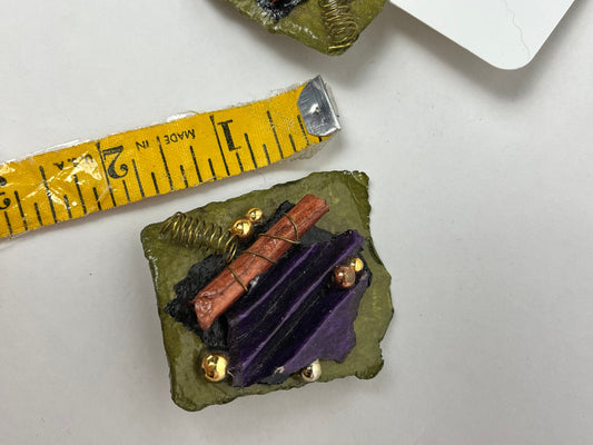1990s Vintage Clip On Earrings " To Mom "