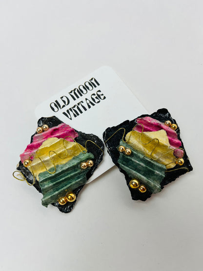 1980s Vintage Clip On Earrings