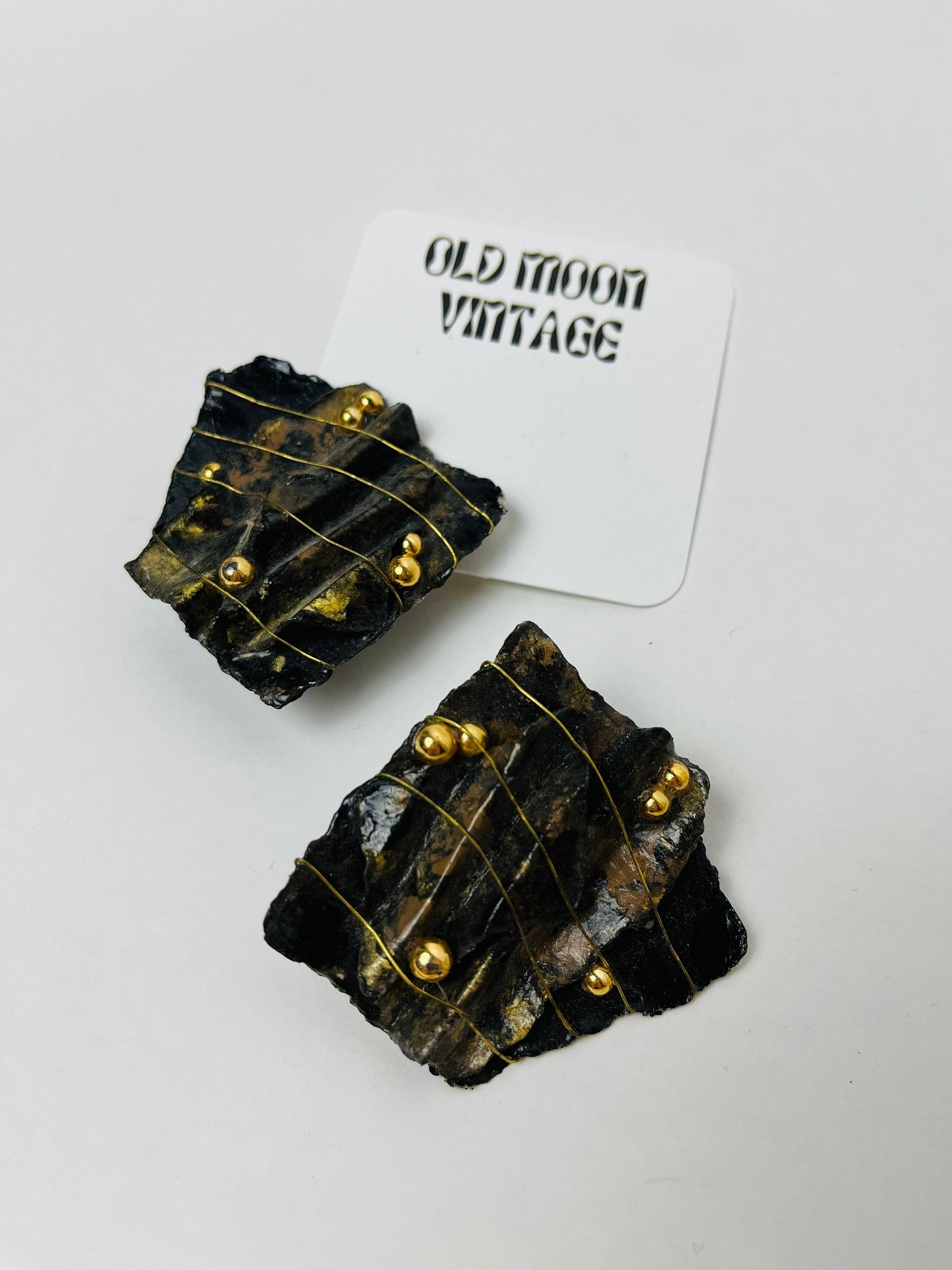 1980s Vintage Clip On Earrings