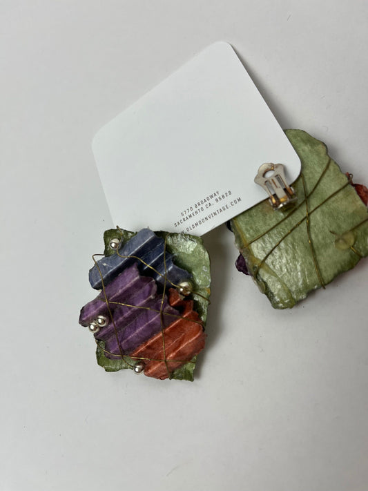 1980s Vintage Clip On Earrings