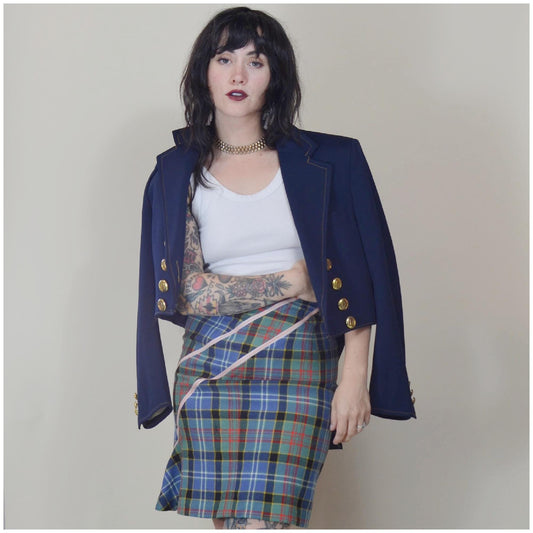 medium 1960s Vintage COATTAIL Uniform 60s Suit Jacket with Tails Band Jacket
