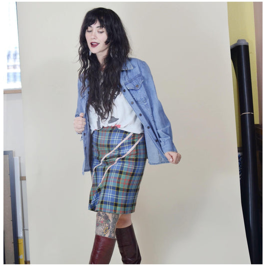 xs 1970s Denim Snap Button Shirt Light Denim 70s Cotton Shirt