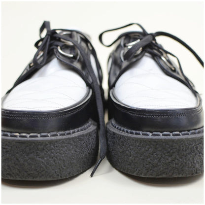 9 Mens Platform CREEPER 1990s VINTAGE Shoes Black and White
