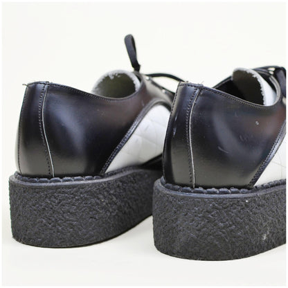 9 Mens Platform CREEPER 1990s VINTAGE Shoes Black and White