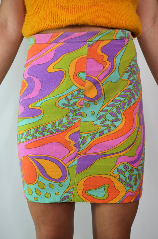 Vintage Betsey Johnson 1970s Mini Skirt Selected By Old Moon Vintage