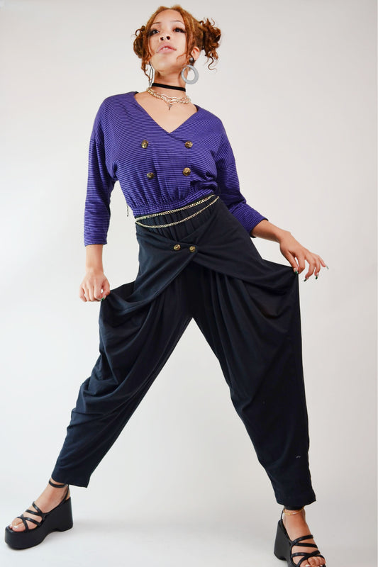 Vintage 1980's Wide Leg Jumpsuit Selected By Old Moon Vintage