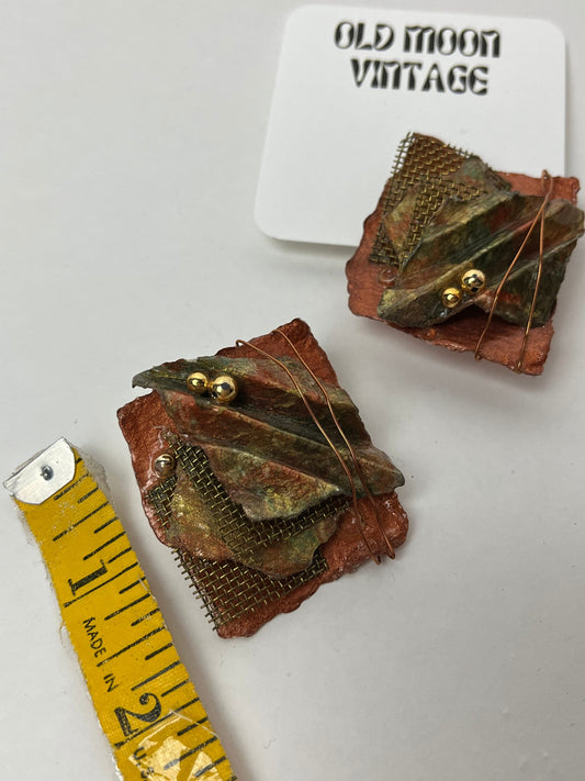 1980s Vintage Clip On Earrings