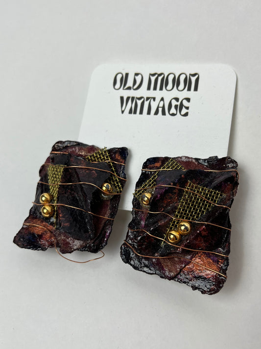 1980s Vintage Clip On Earrings