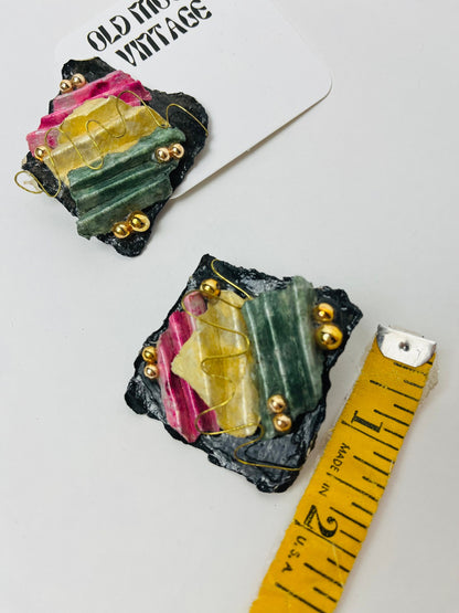 1980s Vintage Clip On Earrings