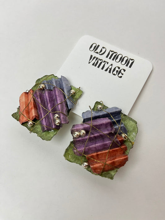 1980s Vintage Clip On Earrings