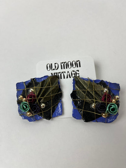 1980s Vintage Clip On Earrings