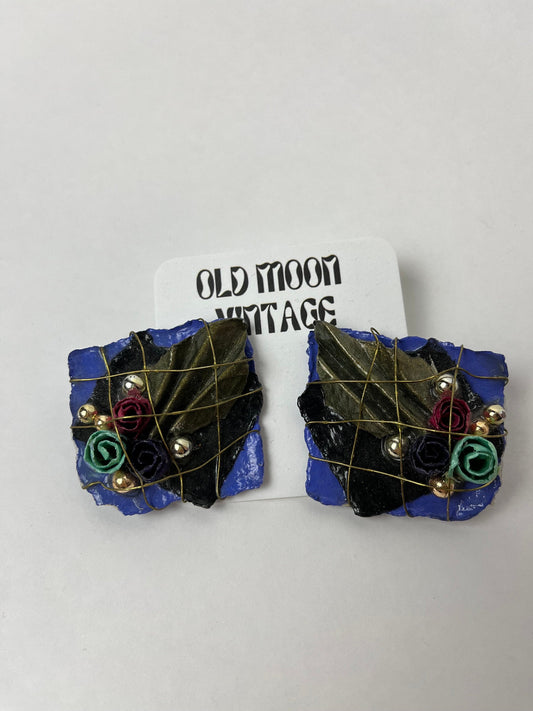 1980s Vintage Clip On Earrings