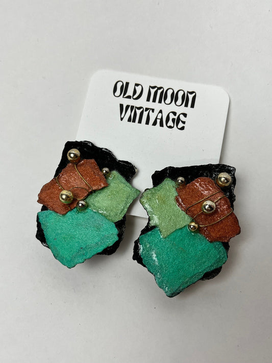 1980s Vintage Clip On Earrings