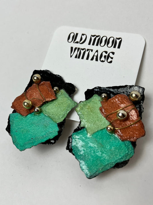 1980s Vintage Clip On Earrings